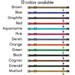 Adjustable Breakaway Leather Cat Collar with Bell