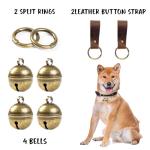 Geehouz Durable Dog Collar Bells for Safety
