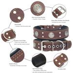 Heavy Duty Leather Dog Collar for Large Dogs