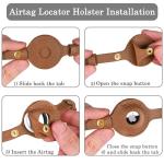 OOPSDOGGY Leather Cat Collar with AirTag Holder