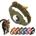 AirTag Cat Collar with Bell - Olive Green