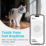 Waterproof Leather Cat Collar with AirTag Holder