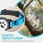 Waterproof Leather Cat Collar with AirTag Holder