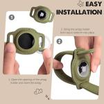 AirTag Cat Collar with Bell - Olive Green