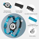 Waterproof Leather Cat Collar with AirTag Holder