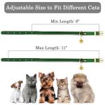 OOPSDOGGY Reflective Leather Cat Collar with Bell