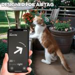 AirTag Cat Collar with Bell - Olive Green