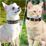 Chew Proof Spiked Dog Collar for Small Pets