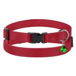 Adjustable Breakaway Cat Collar with Bell - Red