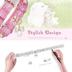 Bling Rhinestone Adjustable PU Leather Pet Collar