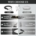 Martingale Dog Training Collar - Adjustable Leather Design