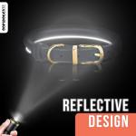 Reflective Adjustable Rolled Leather Dog Collar - Pink