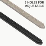 PUPTECK Adjustable Soft Leather Cat Collars - 2 Pack