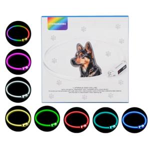 Rechargeable LED Dog Collar - Waterproof & Adjustable