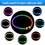 Rechargeable LED Dog Collar - Waterproof & Adjustable