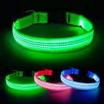Light Up Dog Collar - Reflective LED Adjustable