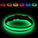 LED Dog Collar - Rechargeable, Waterproof, 7 Colors