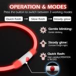 LED Light-Up Reflective Dog Collar for Night Walks