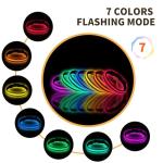 LED Dog Collar - Rechargeable, Waterproof, 7 Colors