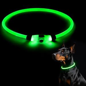 Rechargeable LED Dog Collar - Waterproof & Reflective