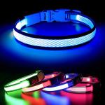 BSEEN Rechargeable LED Light Up Dog Collar
