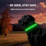 Glow-in-the-Dark LED Dog Collar - Green Large