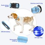 Weesiber Rechargeable LED Dog Collar - Blue
