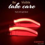 2-Pack Red LED Dog Collars for Safety