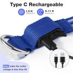 Rechargeable LED Dog Collar for Night Walking