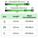 LED Light-Up Dog Collar – Adjustable & Reflective Green