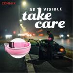 2-Pack Red LED Dog Collars for Safety