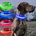 BSEEN Rechargeable LED Light Up Dog Collar