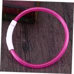 SUPVOX Neon Pink Reflective LED Dog Collar