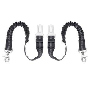 Adjustable Dog Seat Belt with Elastic Bungee