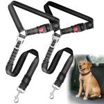 Adjustable 2-Pack Dog Car Seat Belt Harness