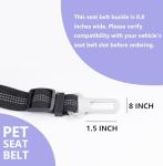 Adjustable Dog Seat Belt with Elastic Bungee
