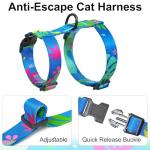 Kaazylab Adjustable Cat Harness, Leash & Collar Set