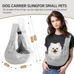 Adjustable Hands-Free Dog Carrier Sling for Travel