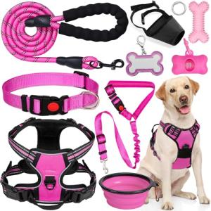 Adjustable No Pull Dog Harness and Leash Set
