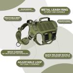 Tactical No Pull Dog Harness for Large Dogs