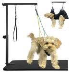 Adjustable Dog Grooming Arm with Hammock & Harnesses