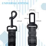 Adjustable Dog Seat Belt with Bungee Buffer - 2 Pack