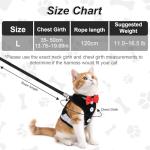Adjustable Cat Harness and Leash Set - Escape Proof