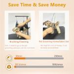 Adjustable Dog Grooming Arm with Hammock & Harnesses