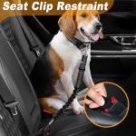 3-Piece Adjustable Dog Car Seat Belt Set