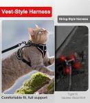 Adjustable Escape-Proof Cat Harness and Leash Set