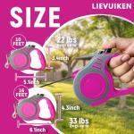 LIEVUIKEN Retractable Dog Leash for Small Dogs
