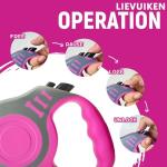 LIEVUIKEN Retractable Dog Leash for Small Dogs