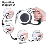 Cupdarow 10ft Retractable Dog Leash for Small Dogs