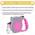 COSOWO Retractable Dog Leash with Flashlight, 16FT